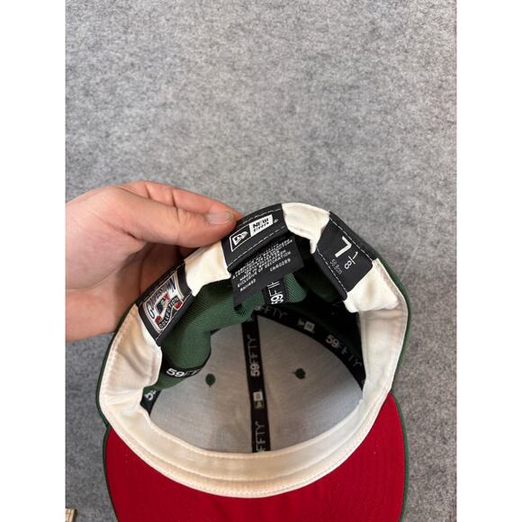 New Era 59Fifty Montreal Expos 1982 All Star Game Fitted Hat 7 1/8 Dark Green - Picture 5 of 6